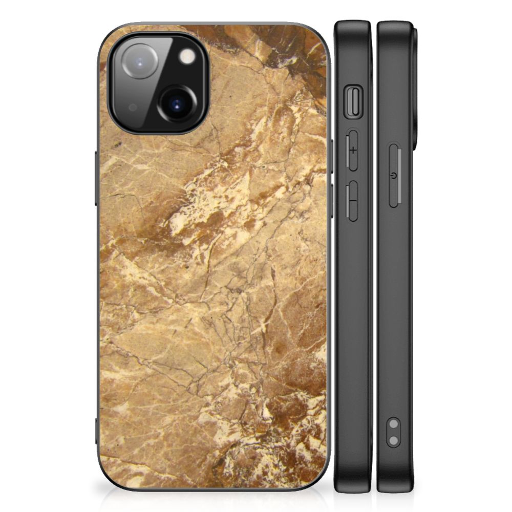 Apple iPhone 13 Marmeren Print Telefoonhoesje Marmer Creme B2C Telecom