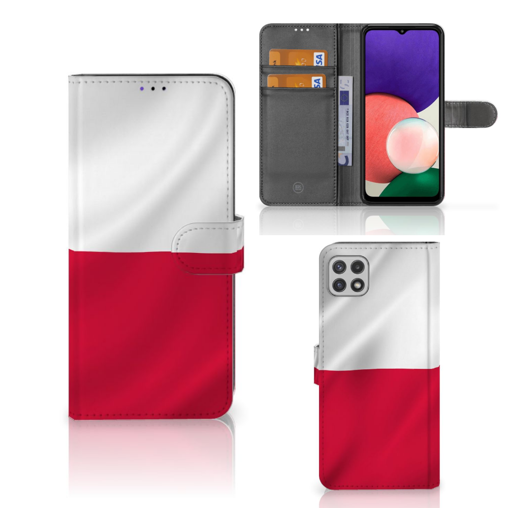 Samsung Galaxy A22 5G Bookstyle Case Polen