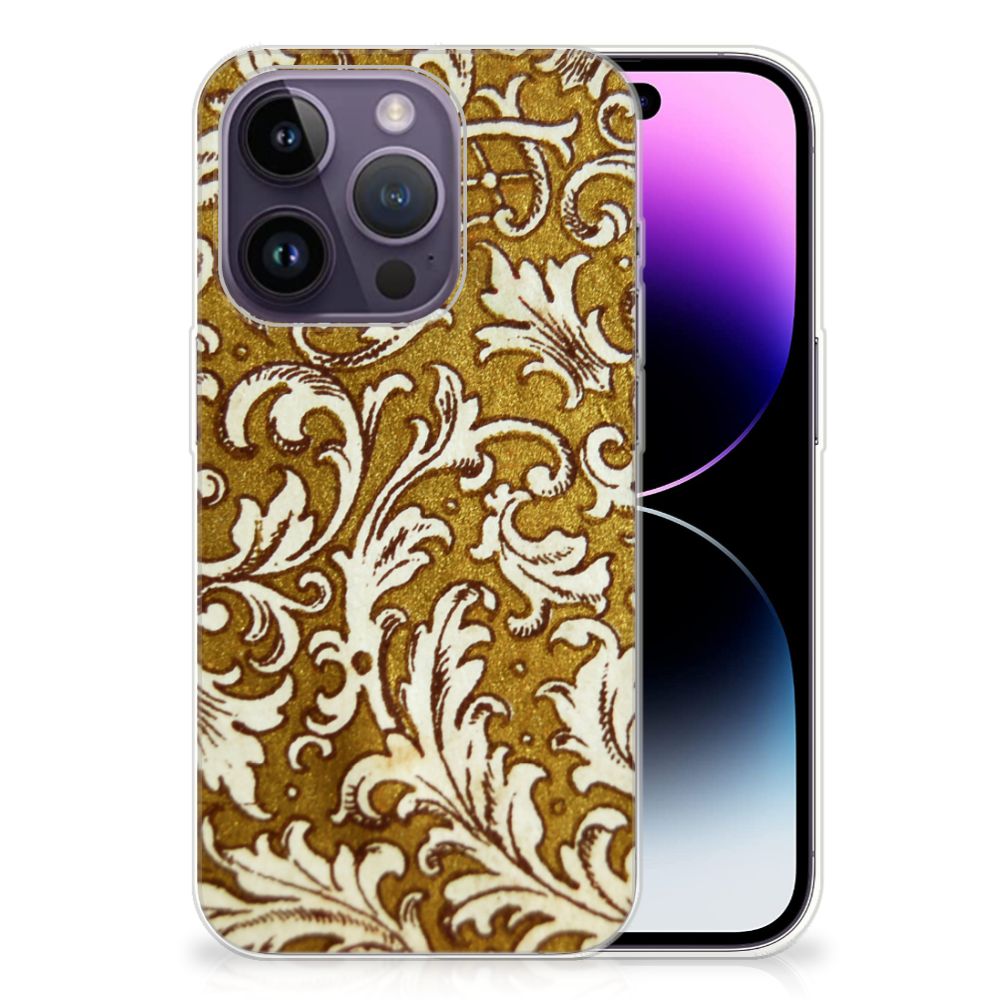 Siliconen Hoesje Apple iPhone 14 Pro Barok Goud B2C Telecom