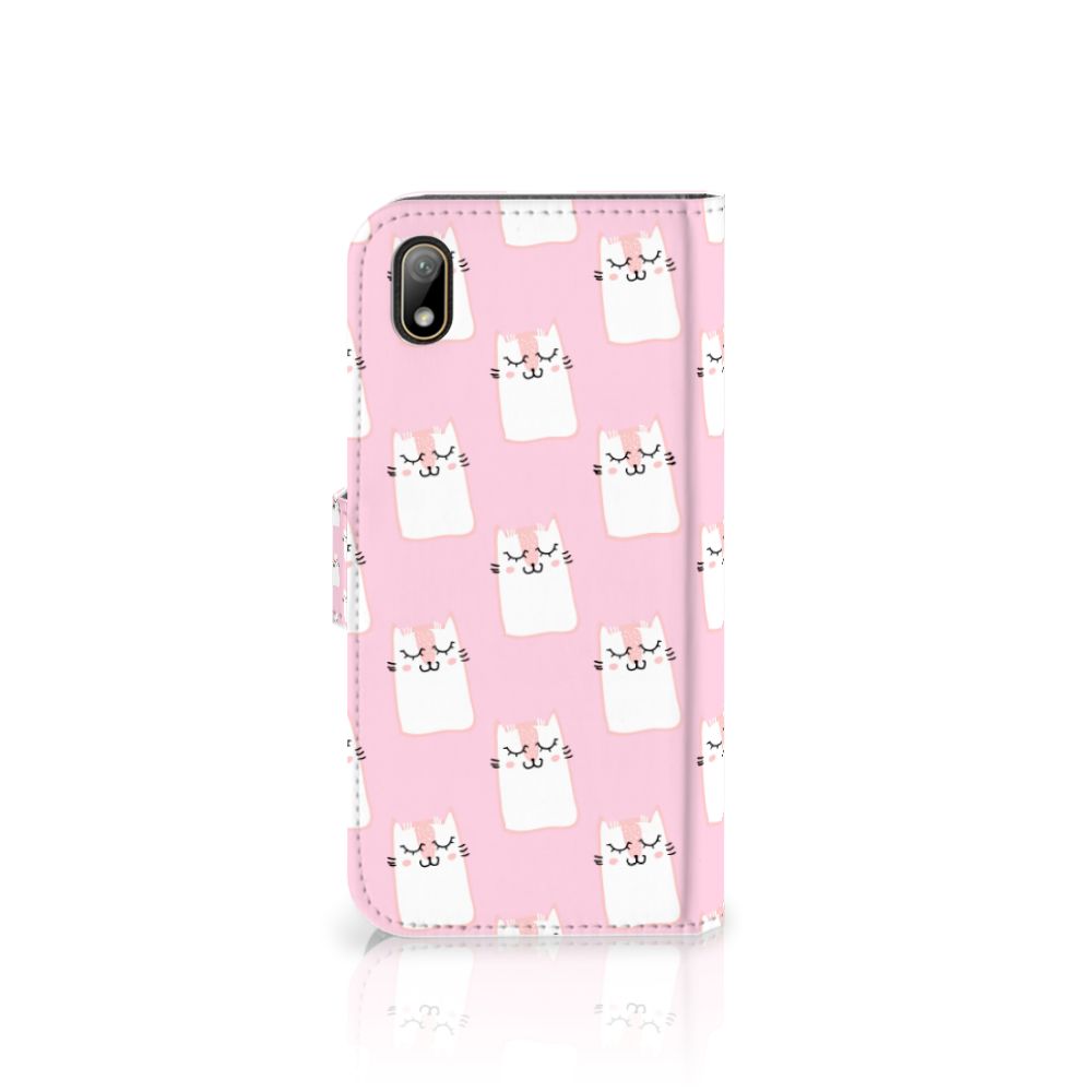 Huawei Y5 (2019) Telefoonhoesje met Pasjes Sleeping Cats