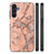 Samsung Galaxy A15 Marmeren Print Telefoonhoesje Marmer Oranje