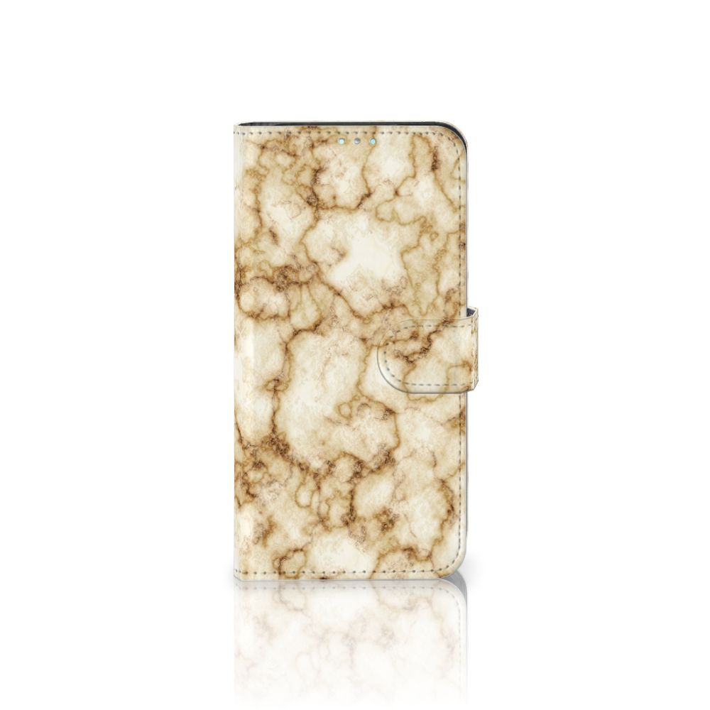 Samsung Galaxy A41 Bookcase Marmer Goud
