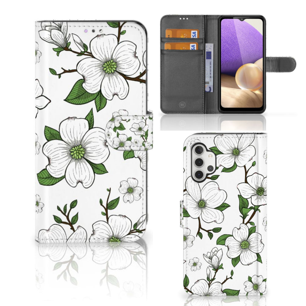 Samsung Galaxy A32 4G Hoesje Dogwood Flowers