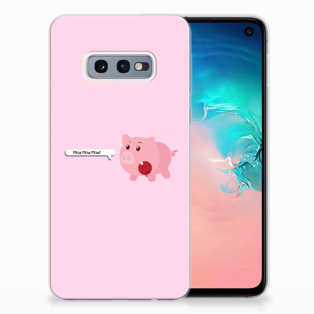 Samsung Galaxy S10e Telefoonhoesje met Naam Pig Mud