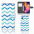 Samsung Galaxy A10 Telefoon Hoesje Zigzag Blauw