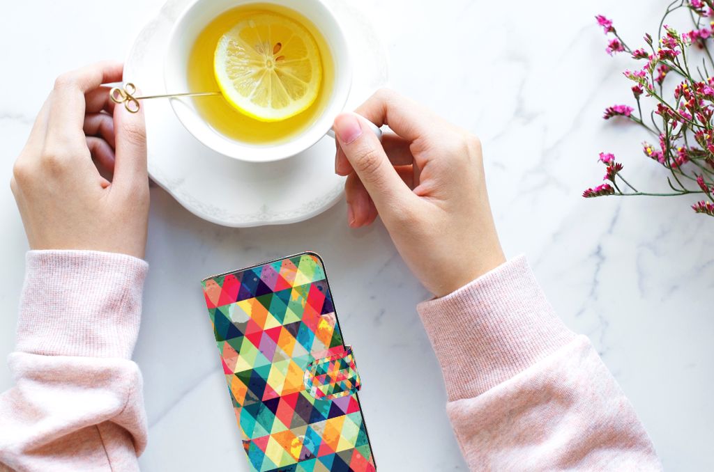 Motorola Edge 30 Neo Telefoon Hoesje Geruit