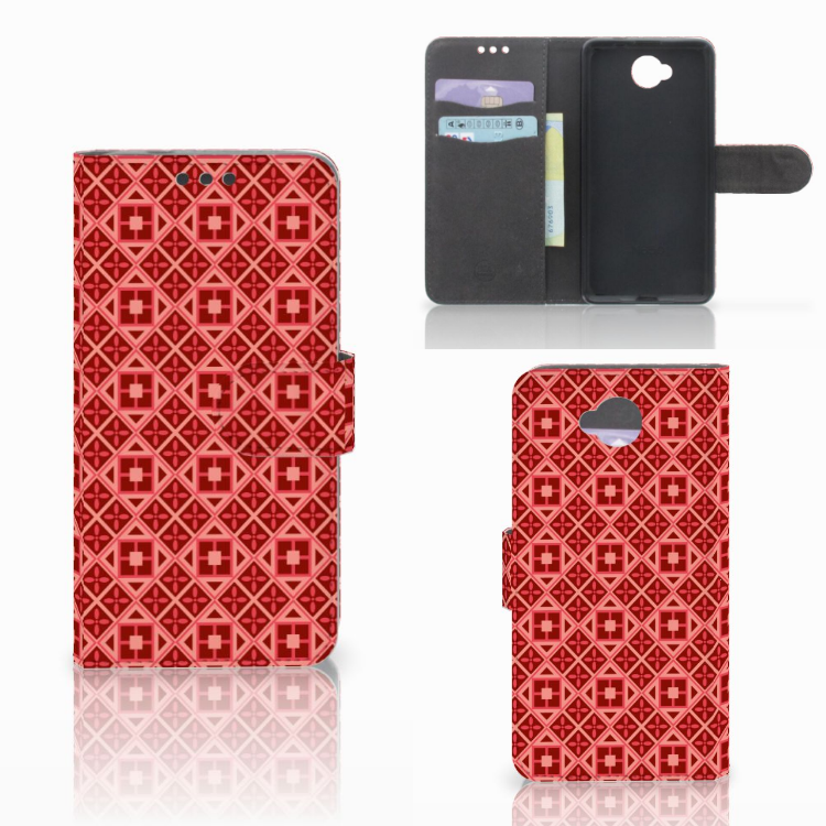 Microsoft Lumia 650 Telefoon Hoesje Batik Rood