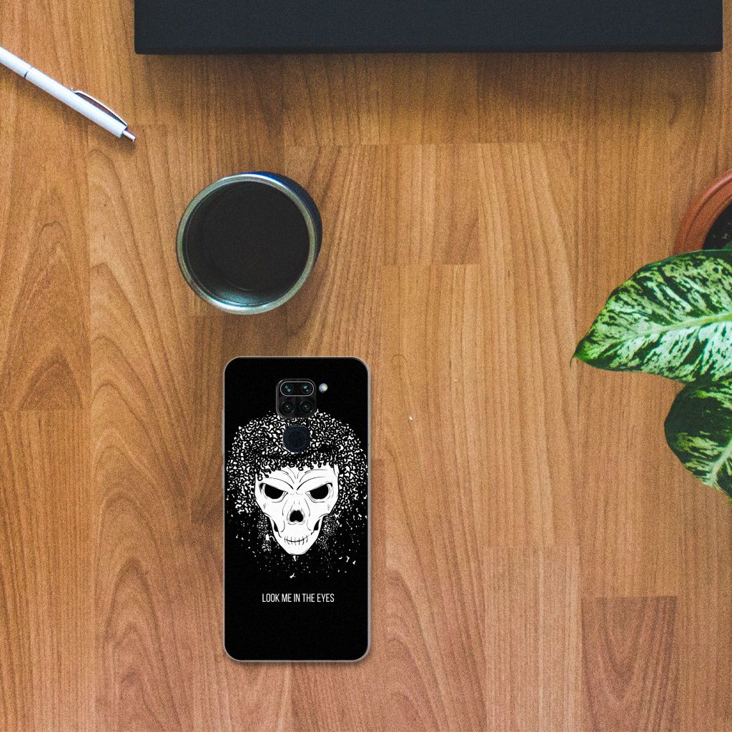 Silicone Back Case Xiaomi Redmi Note9 Skull Hair B2C Telecom