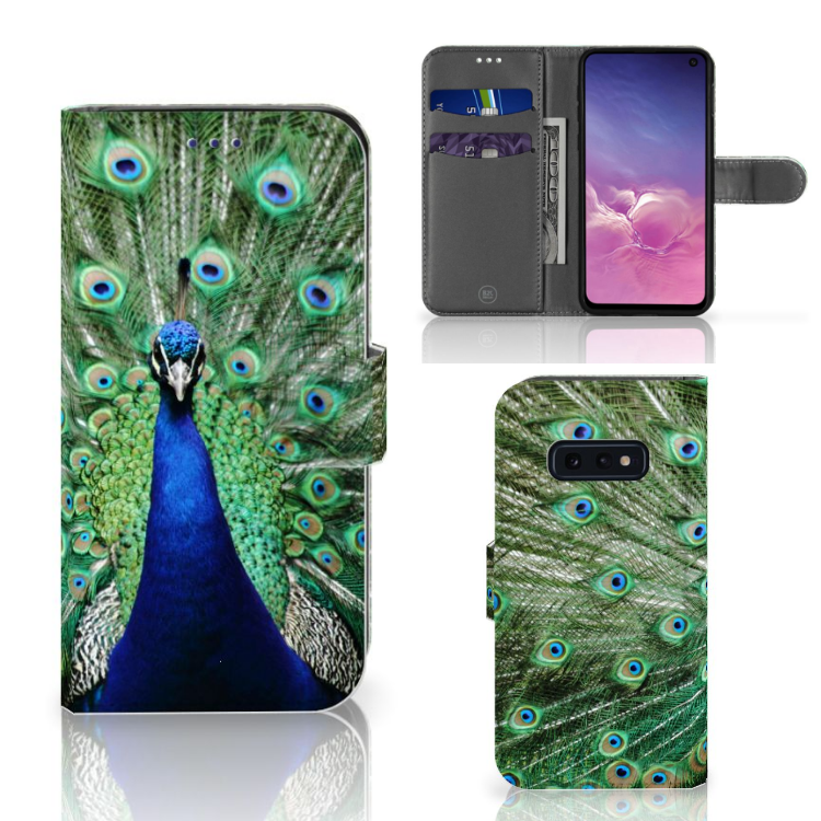 Samsung Galaxy S10e Telefoonhoesje met Pasjes Pauw