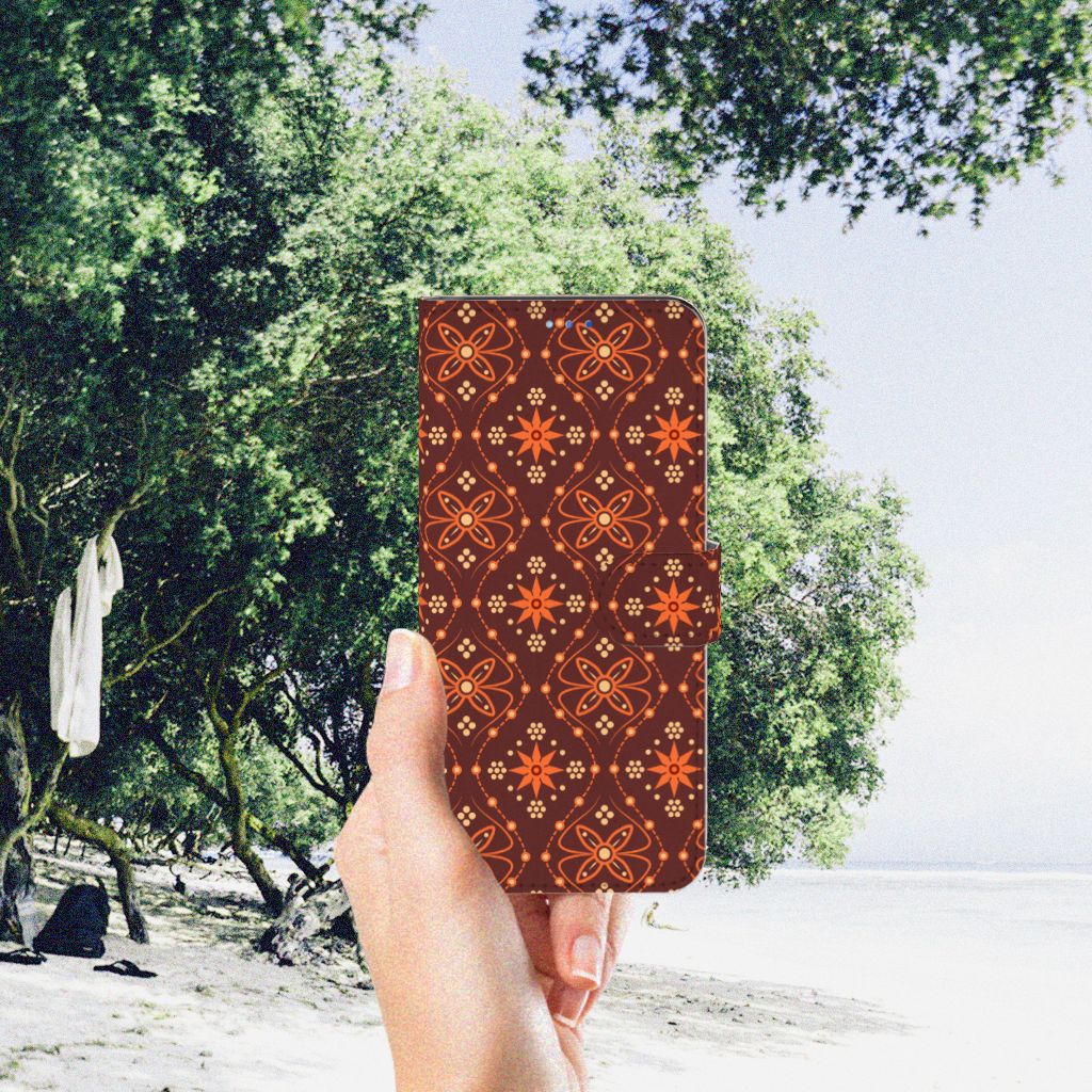 OPPO Find X3 Neo 5G Telefoon Hoesje Batik Brown
