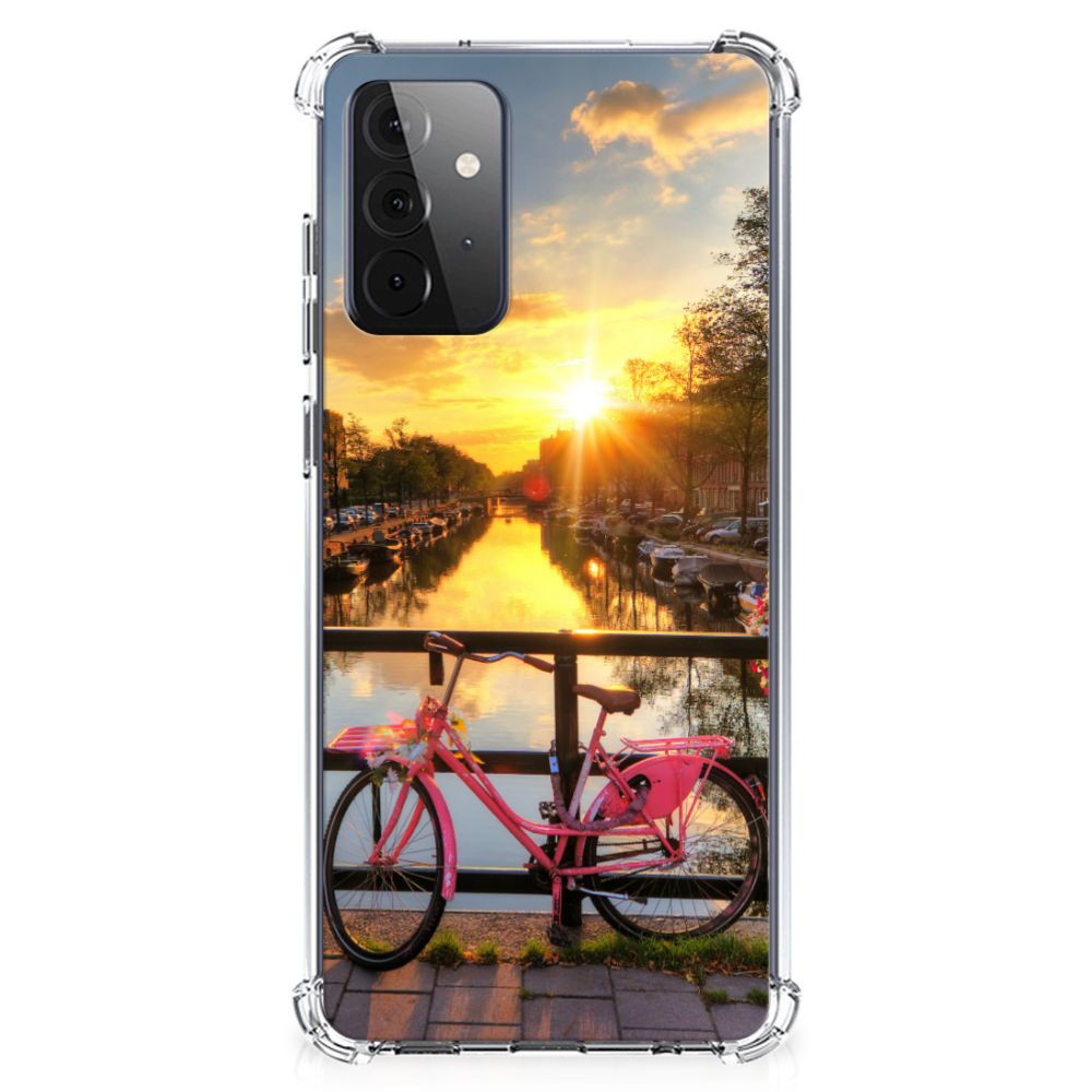 Samsung Galaxy A72 4G/5G Telefoonhoesje met valbescherming Amsterdamse Grachten