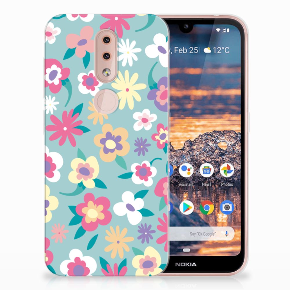 Nokia 4.2 TPU Case Flower Power