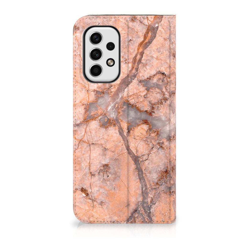 Samsung Galaxy A23 Standcase Marmer Oranje - B2C Telecom