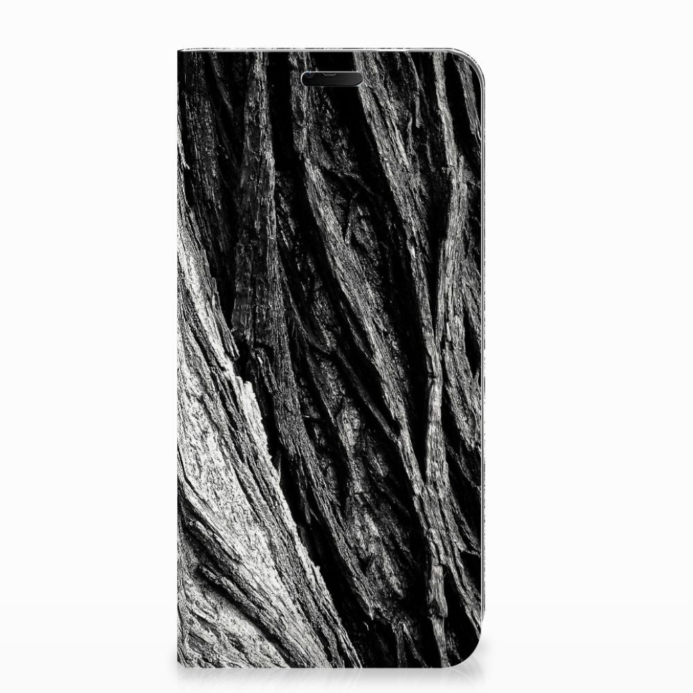 Book Wallet Case Nokia 7.1 (2018) Boomschors Grijs