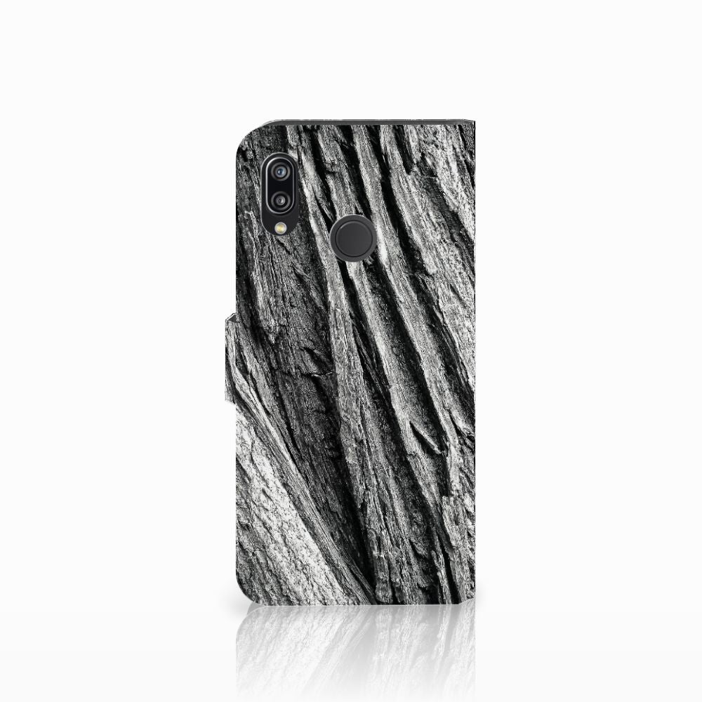Book Style Case Huawei P20 Lite Boomschors Grijs