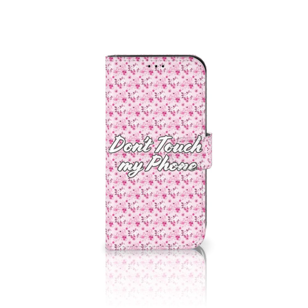 Apple iPhone 13 Portemonnee Hoesje Flowers Pink DTMP