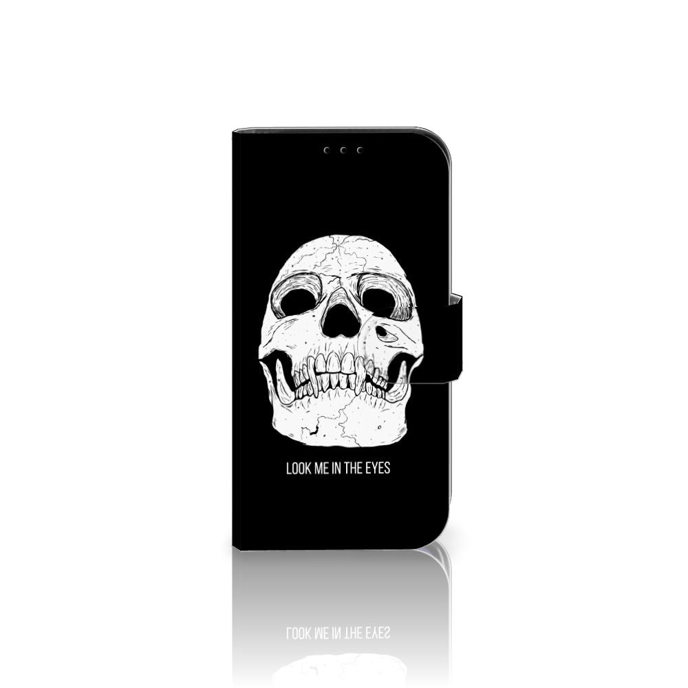 Telefoonhoesje met Naam iPhone 13 Mini Skull Eyes
