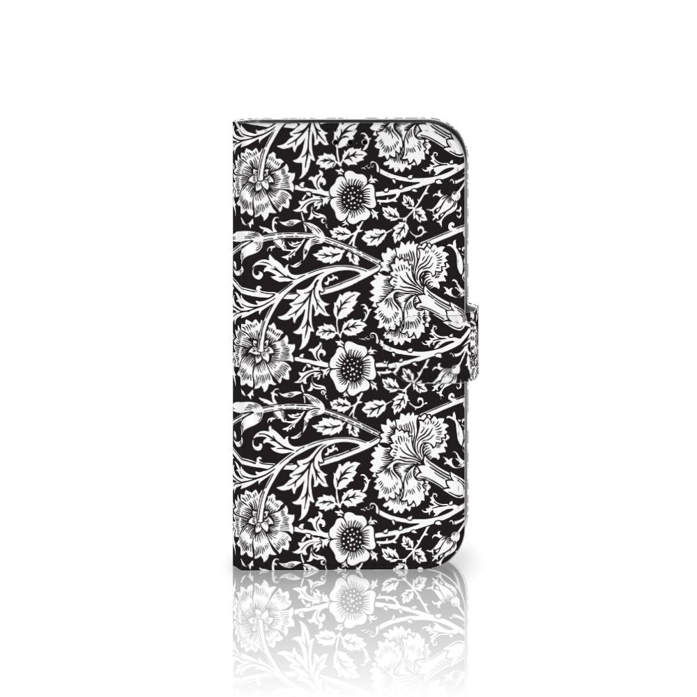 iPhone 13 Pro Max Hoesje Black Flowers