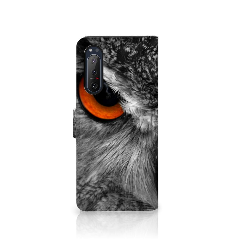 Sony Xperia 5II Telefoonhoesje met Pasjes Uil