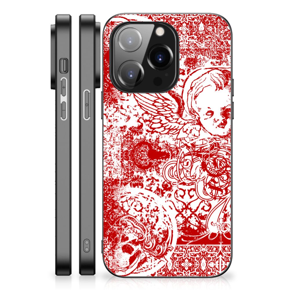 Telefoonhoesje iPhone 14 Pro Angel Skull Rood B2C Telecom