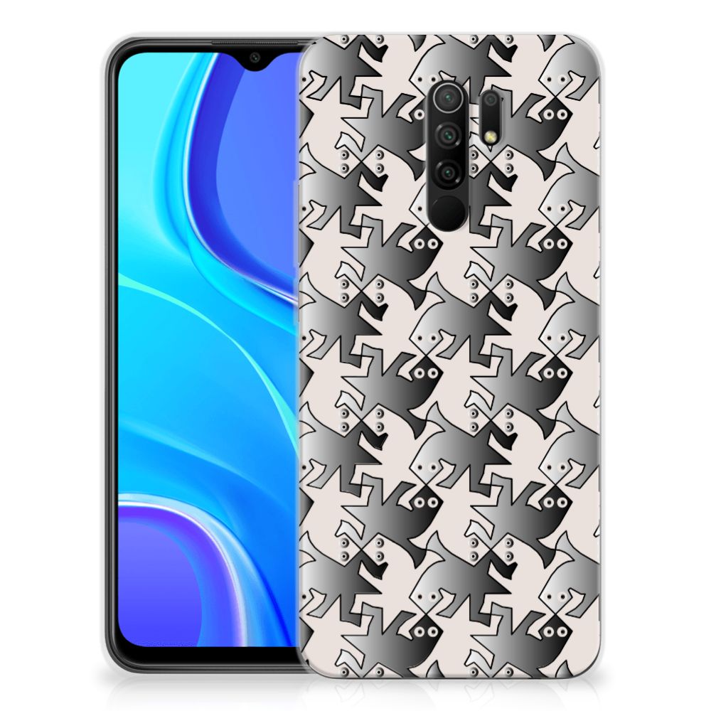 Xiaomi Redmi 9 TPU Hoesje Salamander Grey