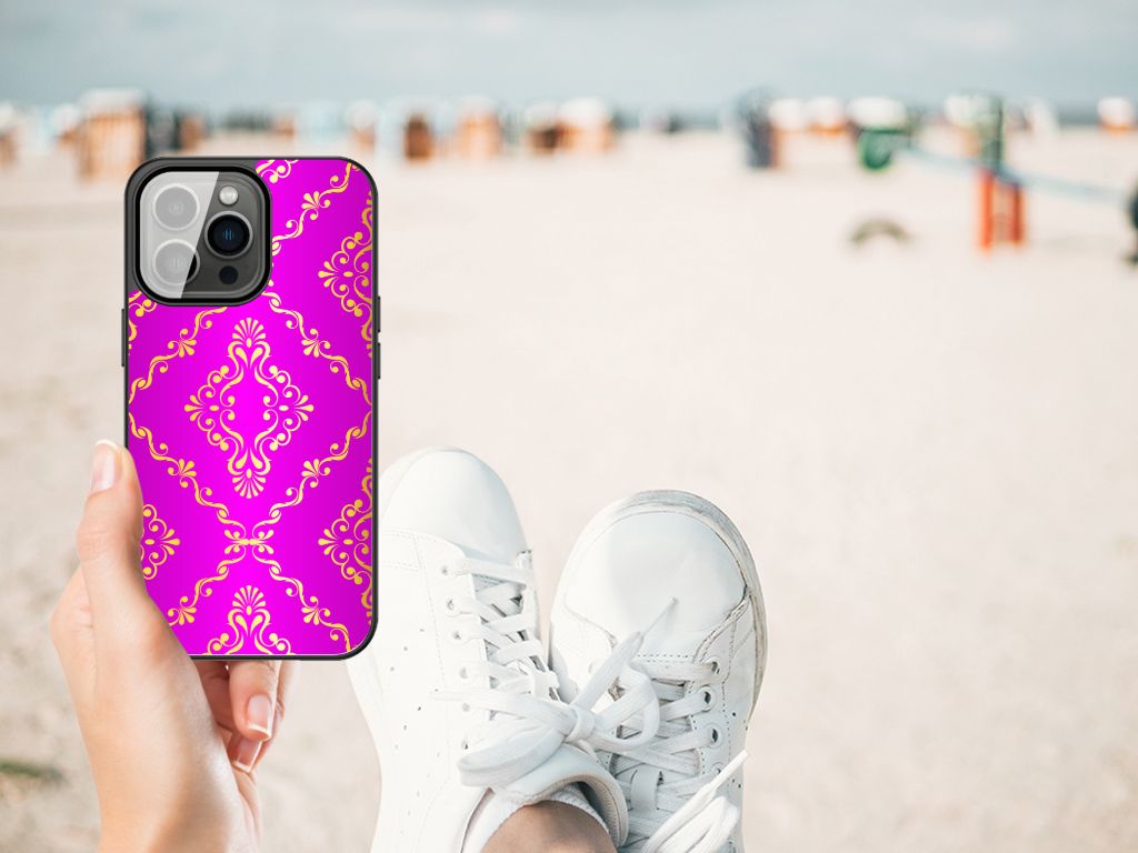 Back Cover iPhone 13 Pro Max Barok Roze B2C Telecom