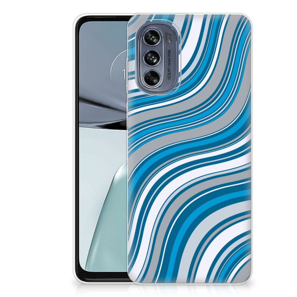 Motorola Moto G62 5G TPU bumper Waves Blue