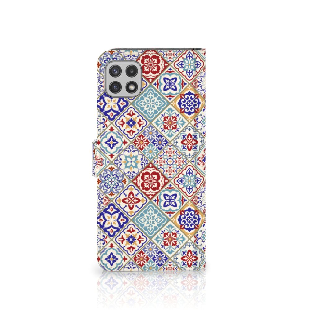 Samsung Galaxy A22 5G Bookcase Tiles Color