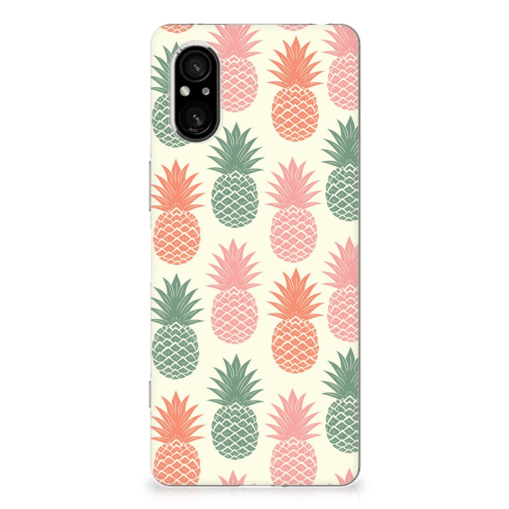 Sony Xperia 5 V Siliconen Case Ananas