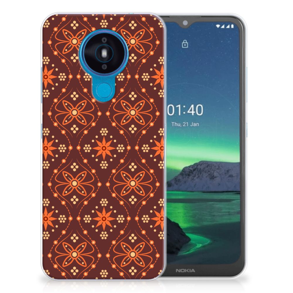 Nokia 1.4 TPU bumper Batik Brown