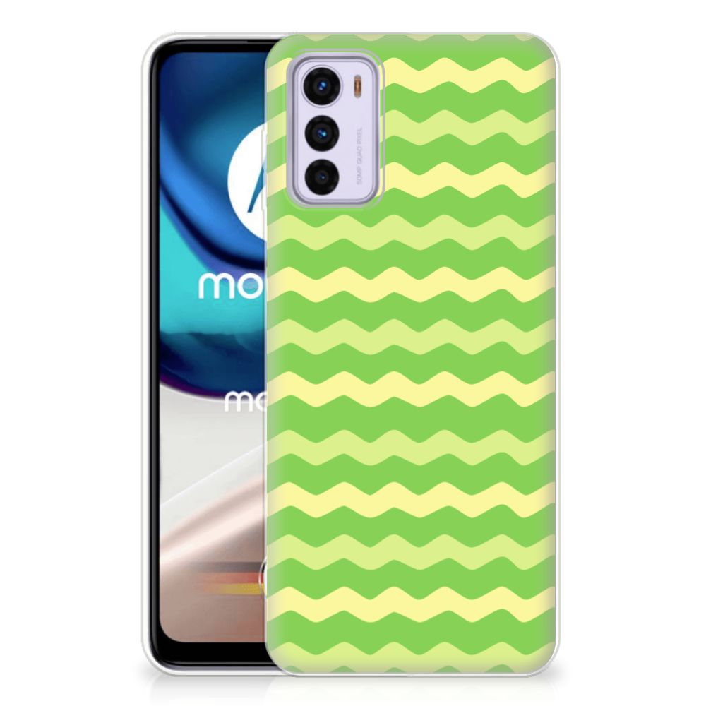Motorola Moto G42 TPU bumper Waves Green B2C Telecom