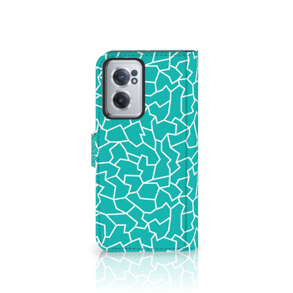 OnePlus Nord CE 2 Hoesje Cracks Blue