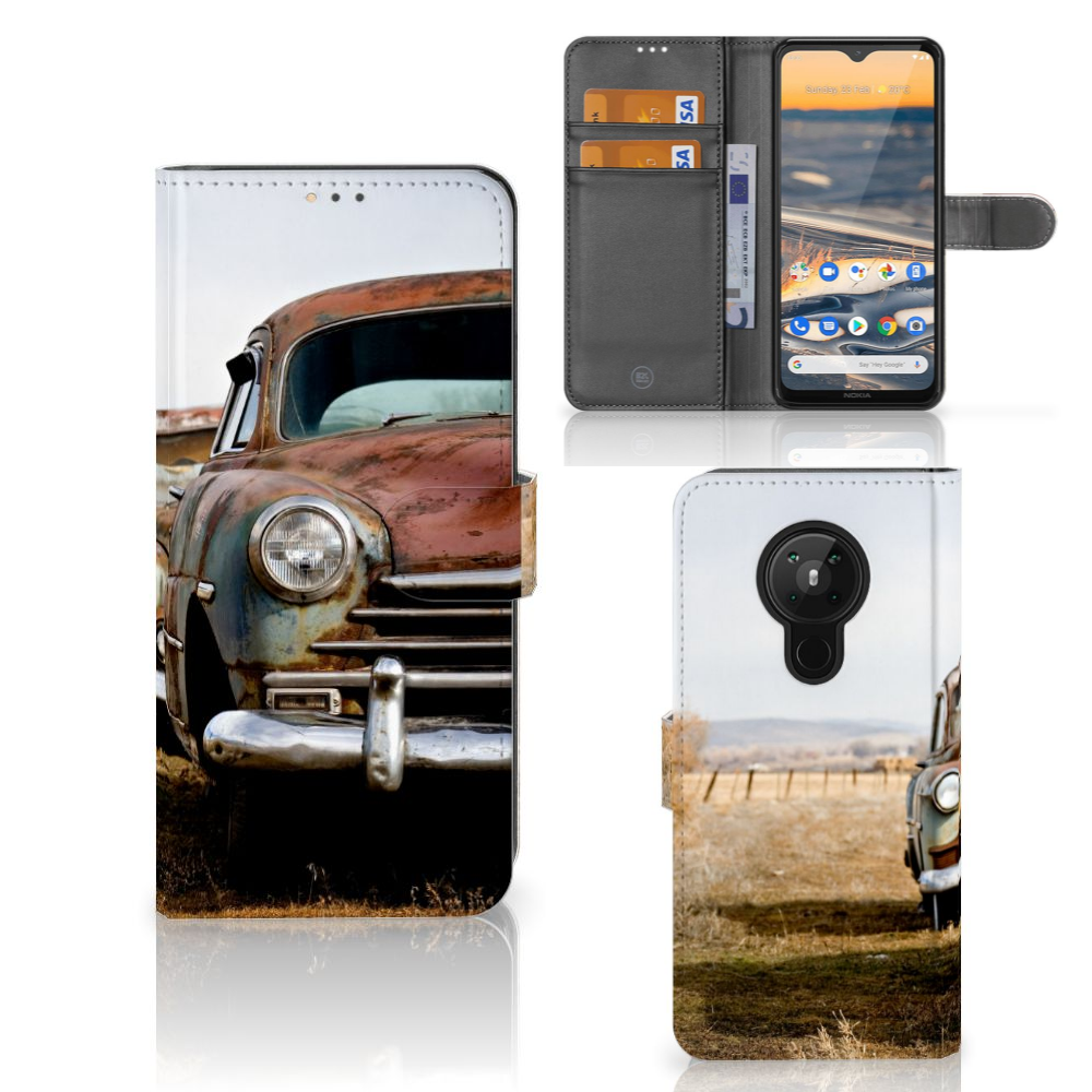 Nokia 5.3 Telefoonhoesje met foto Vintage Auto