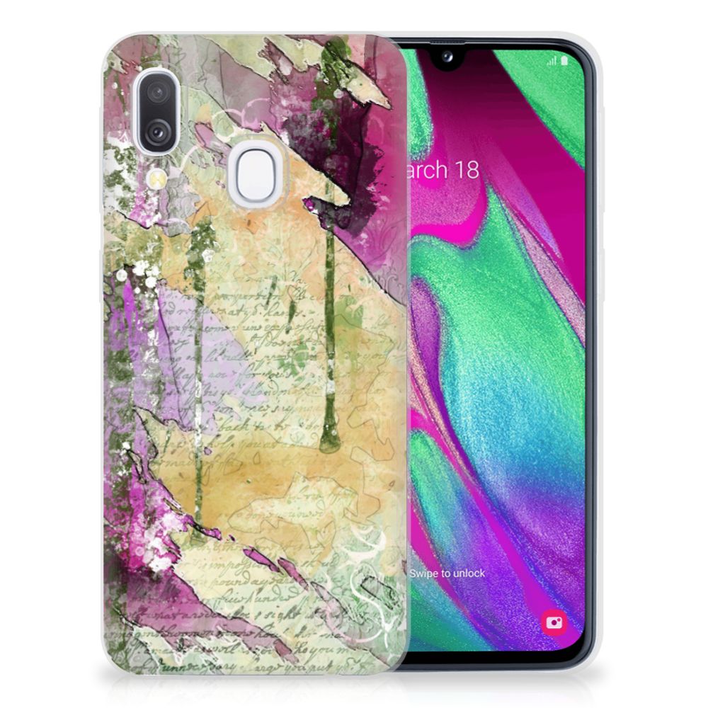 Hoesje maken Samsung Galaxy A40 Letter Painting