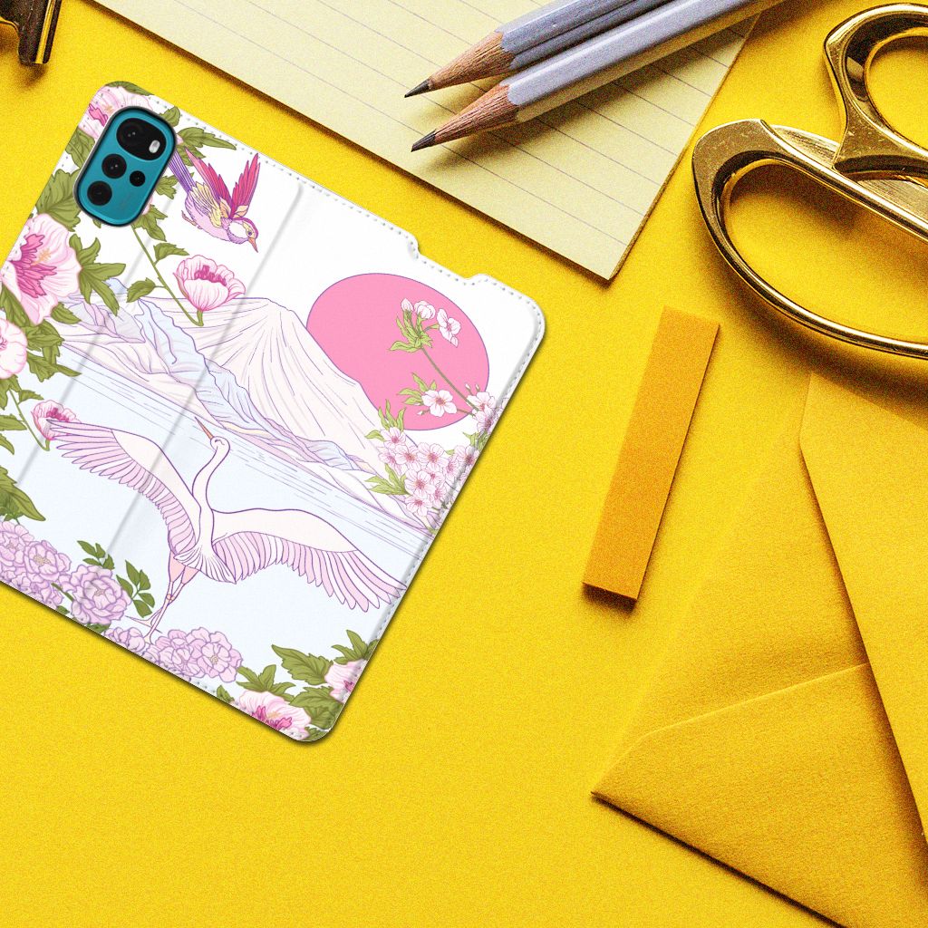 Motorola Moto G22 Hoesje maken Bird Standing - B2C Telecom