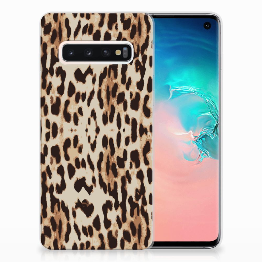 Samsung Galaxy S10 TPU Hoesje Leopard