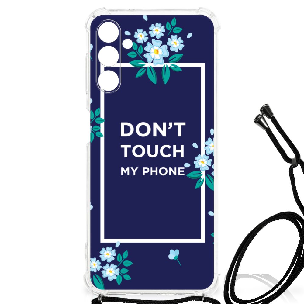 Samsung Galaxy A13 5G | A04s Anti Shock Case Flowers Blue DTMP