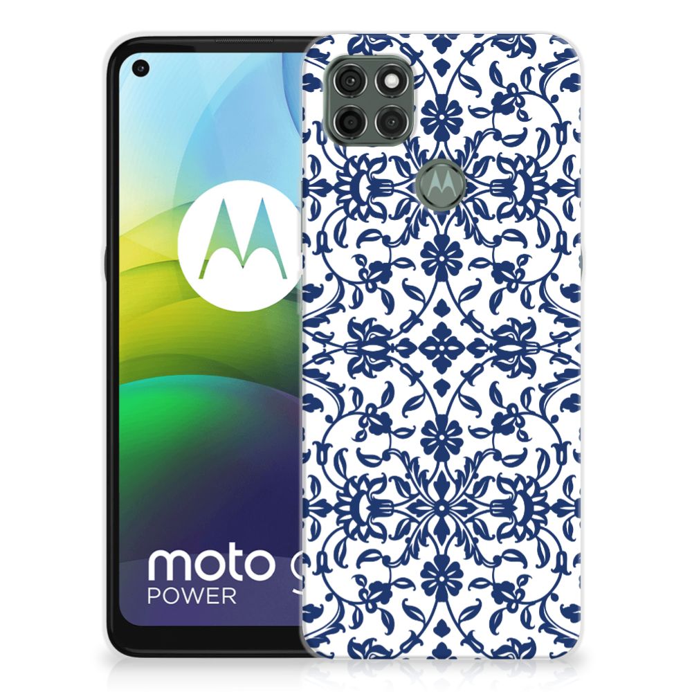 Motorola Moto G9 Power TPU Case Flower Blue