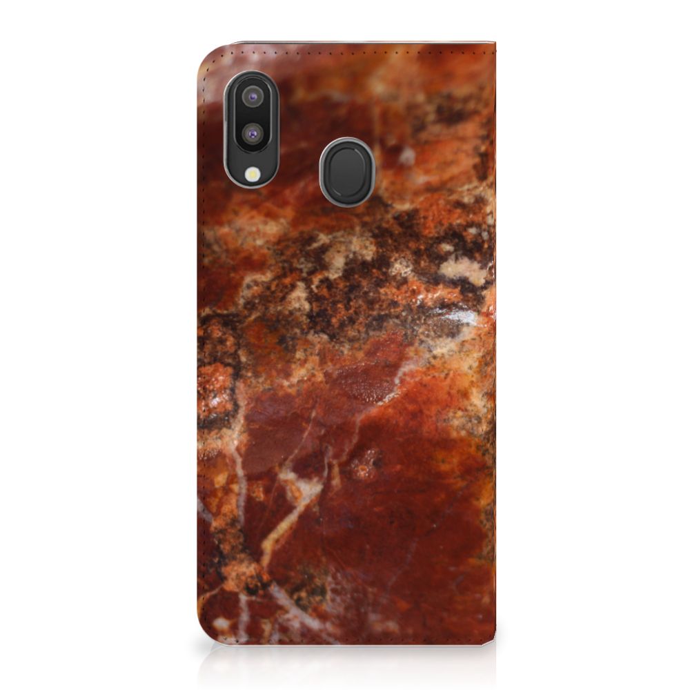 Samsung Galaxy M20 Standcase Marmer Bruin