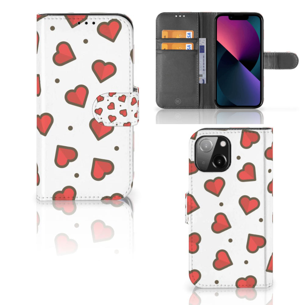 iPhone 13 Mini Telefoon Hoesje Hearts