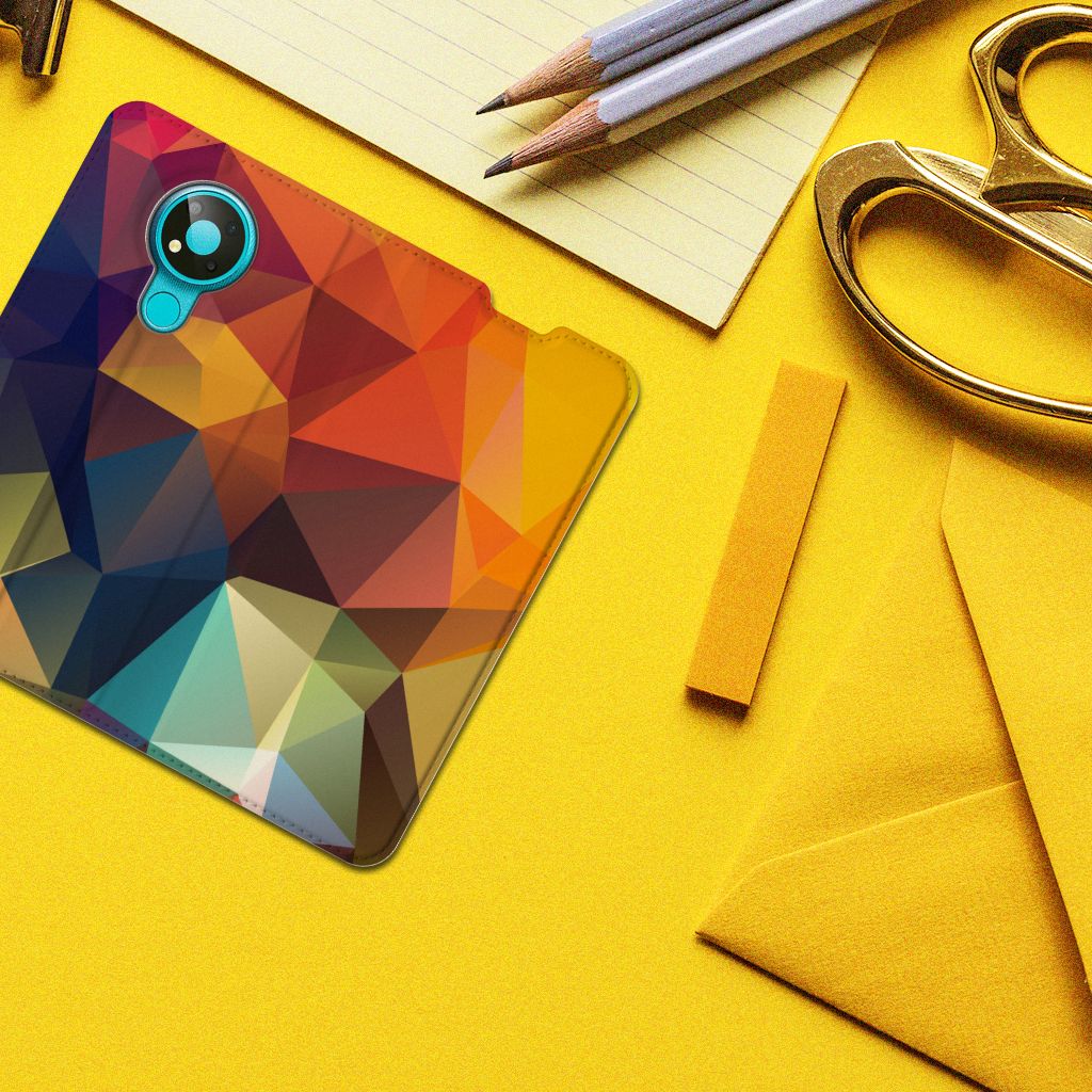 Nokia 3.4 Stand Case Polygon Color - B2C Telecom