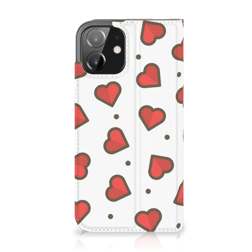 iPhone 12 | iPhone 12 Pro Hoesje met Magneet Hearts - B2C Telecom