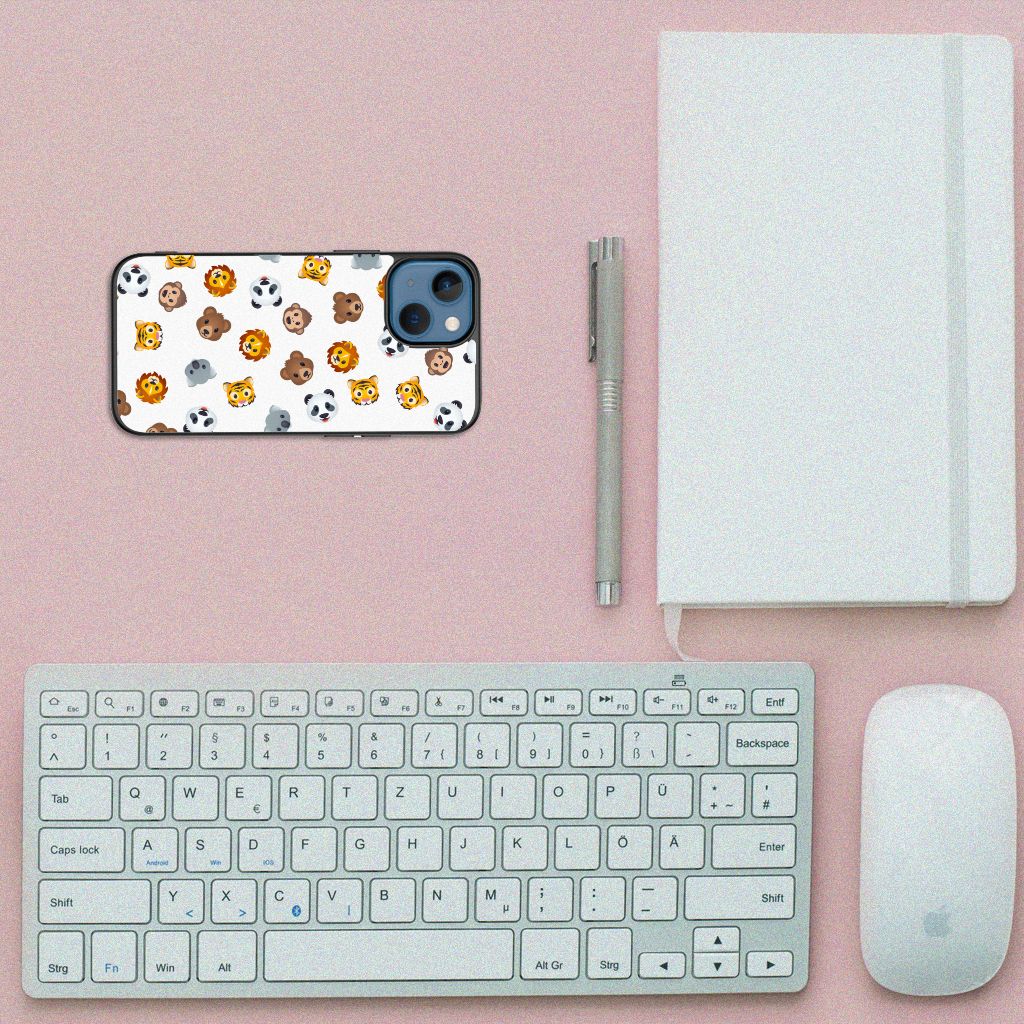 Back Case voor Apple iPhone 13 mini Dieren Emojis B2C Telecom