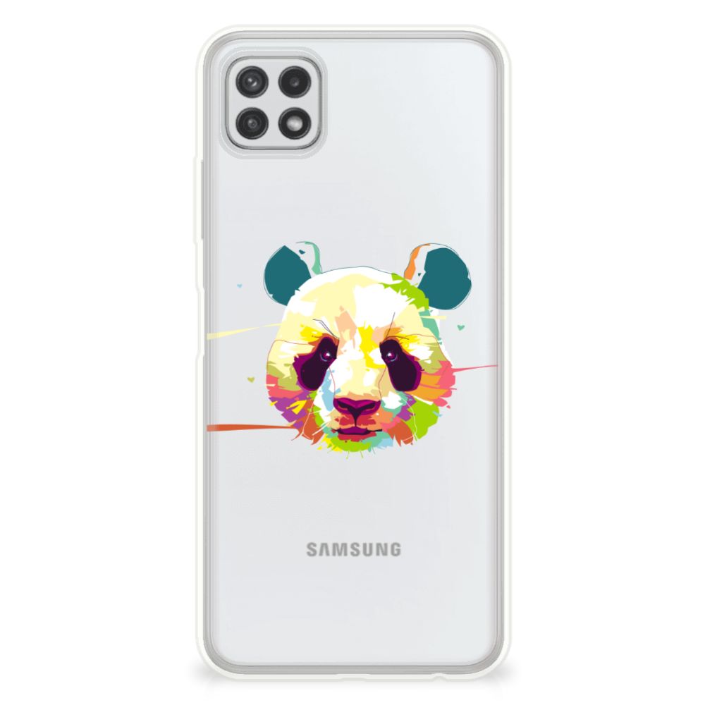 Samsung Galaxy A22 5G Telefoonhoesje met Naam Panda Color B2C Telecom