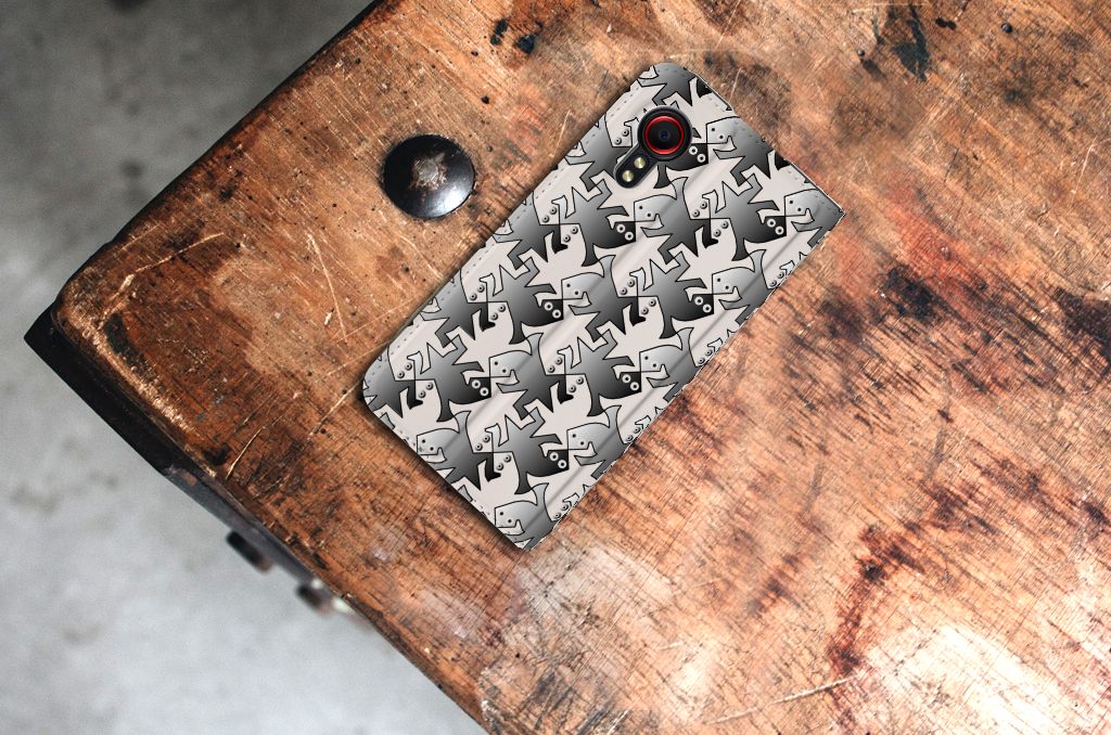Samsung Galaxy Xcover 5 Hoesje maken Salamander Grey - B2C Telecom