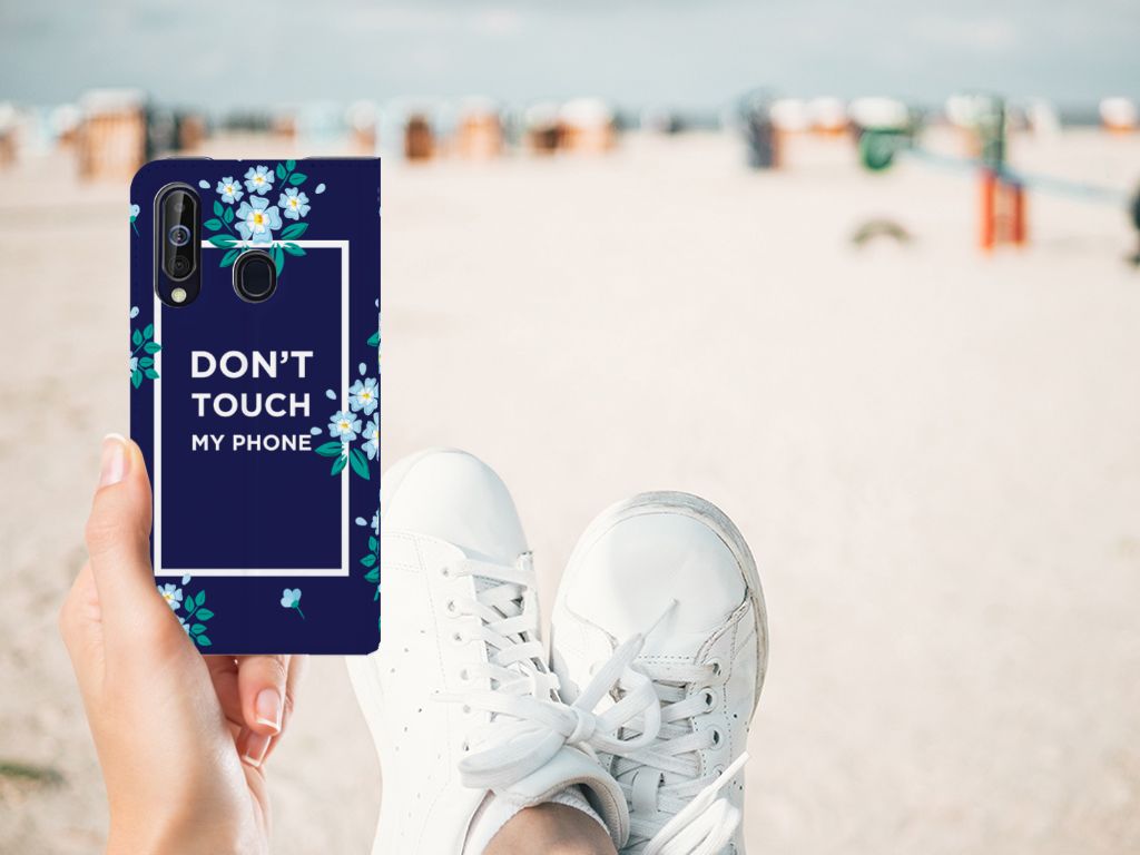 Samsung Galaxy A60 Design Case Flowers Blue DTMP