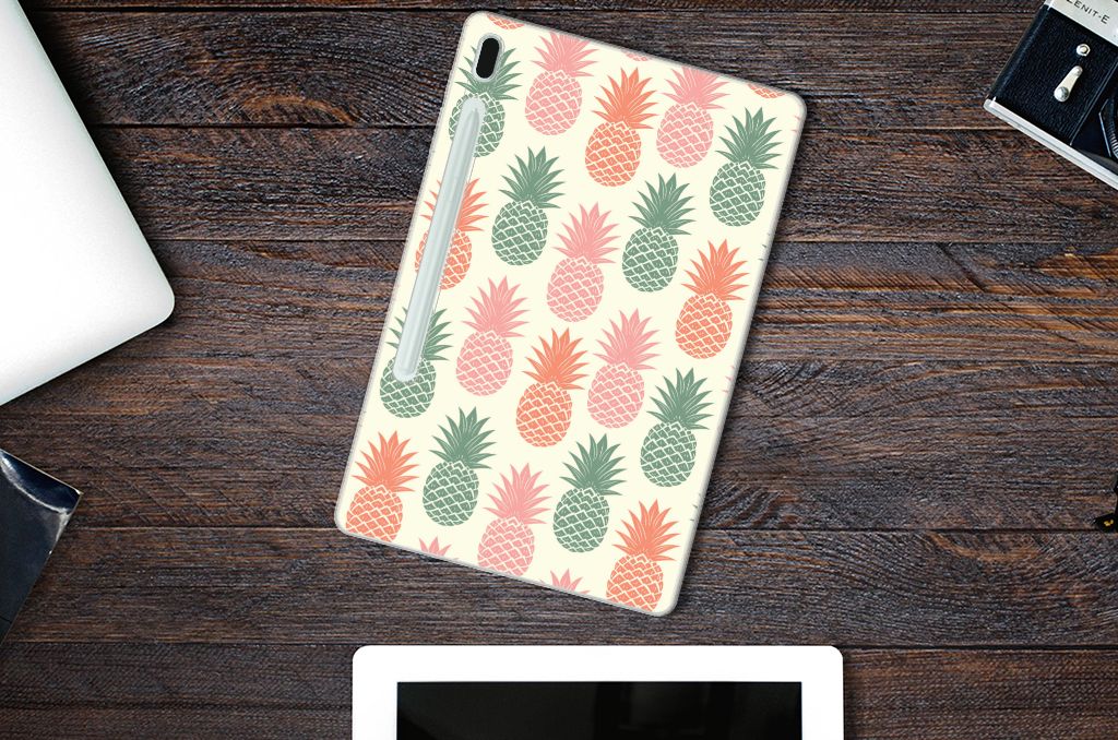 Samsung Galaxy Tab S7FE Tablet Cover Ananas - B2C Telecom