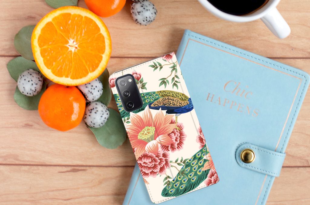 Hoesje maken voor Samsung Galaxy S20 FE Pink Peacock - B2C Telecom