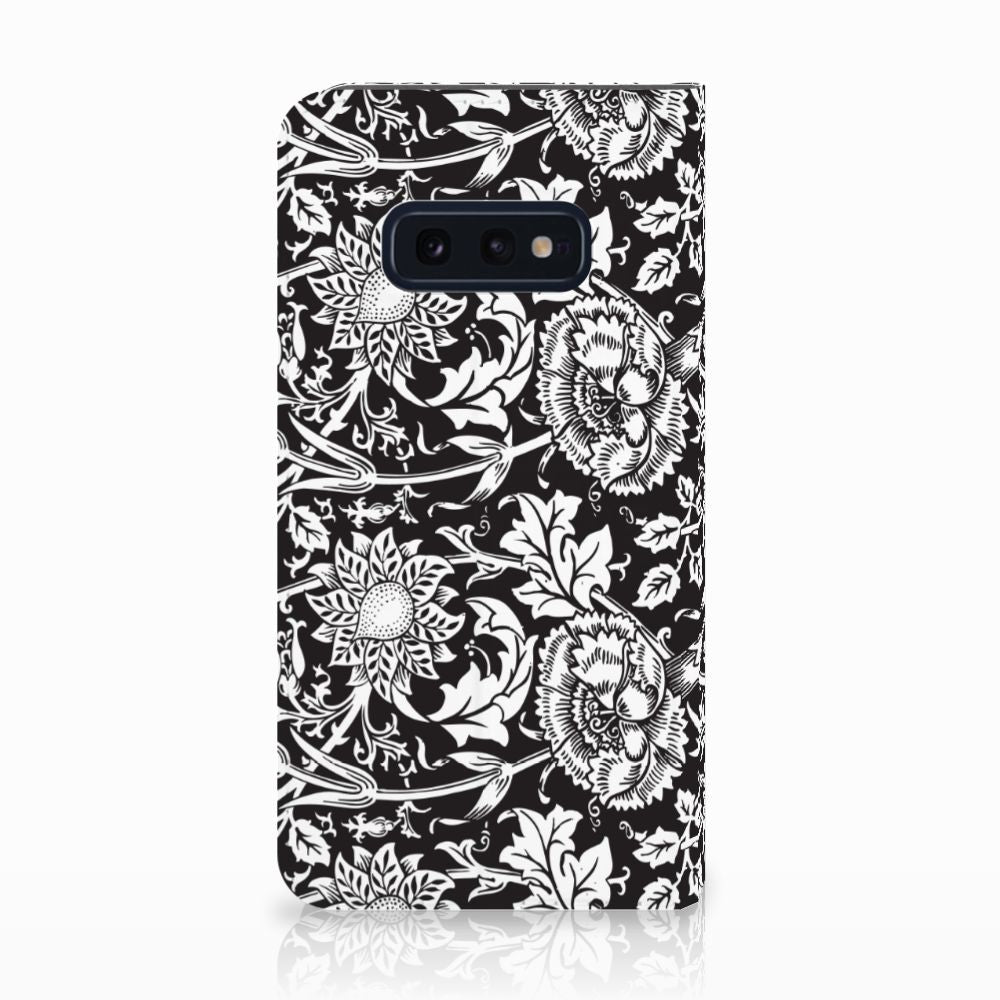 Samsung Galaxy S10e Smart Cover Black Flowers