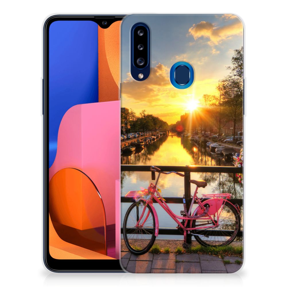 Samsung Galaxy A20s Siliconen Back Cover Amsterdamse Grachten
